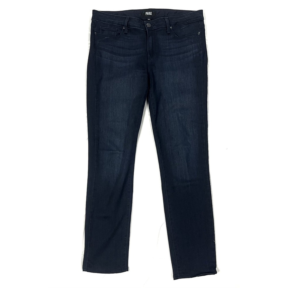 Paige Skyline Skinny Women's 31 Everdeen Dark Wash Transcend Denim Jeans